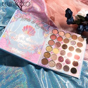 KEVINCOCO 69 Color Underwater Gold Mermaid Eyeshadow Palette (12-Units)-2